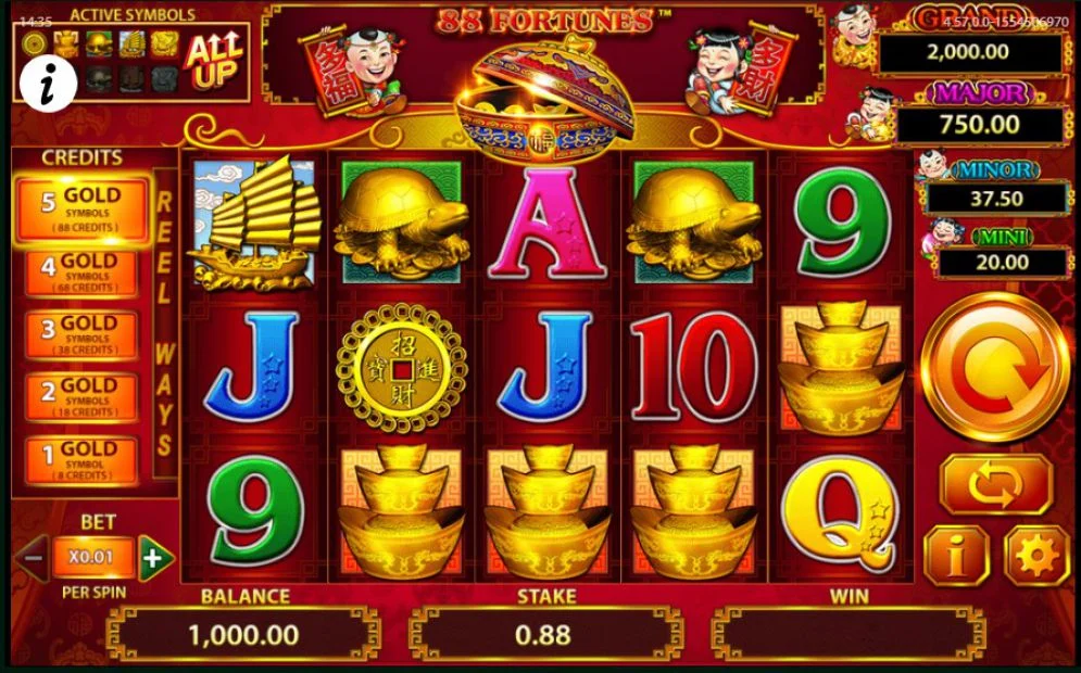 88 Fortunes slot